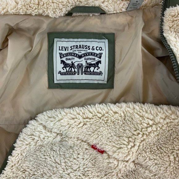 Levi's Faux Fur Bomber Jacket - Picture 7 of 14